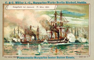 Søslaget ved Jasmund, 17. marts 1864 (chromolitho)